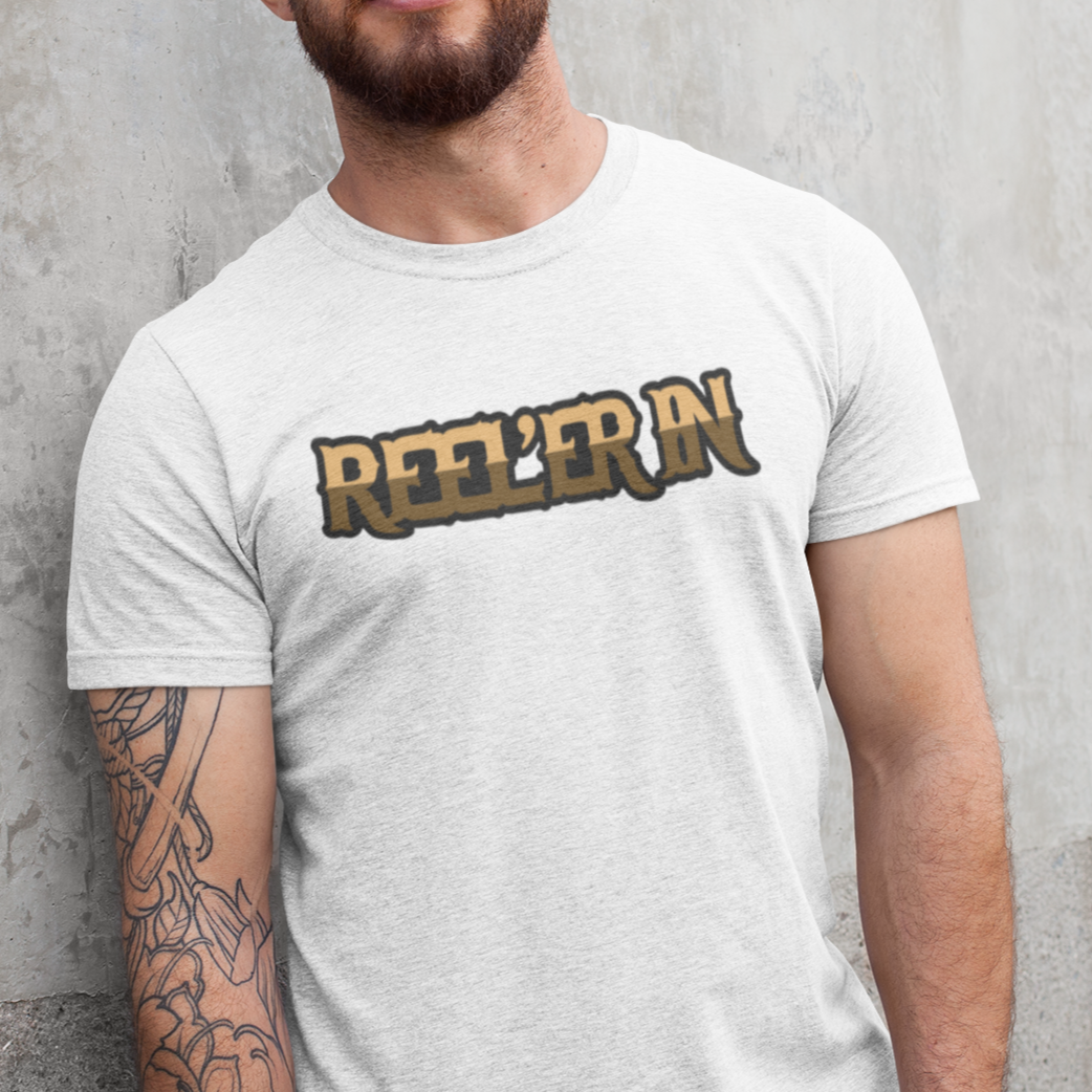 reeler-in-white-t-shirt-mockup-of-a-man-leaning-against-a-concrete-wall-fishing