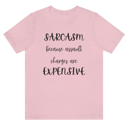 sarcasm-because-assault-charges-are-expensive-pink-t-shirt-women-funny-sarcastic