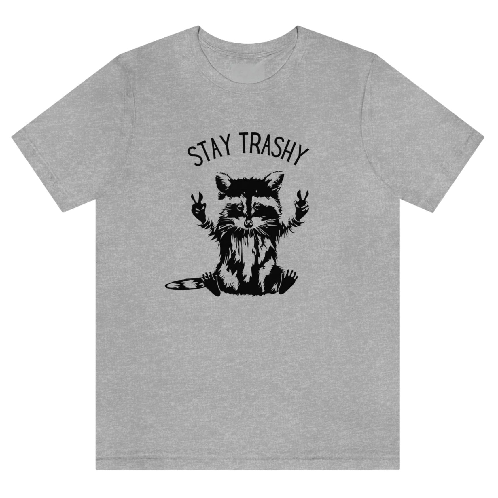 stay-trashy-with-racoon-athletic-heather-t-shirt-unisex